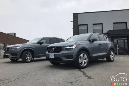 2020 Volvo XC90 / 2020 Volvo XC40, side-by-side